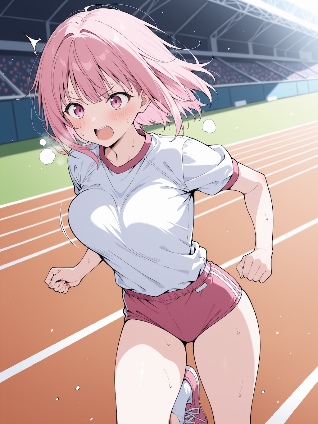 走り切った桃子ちゃん