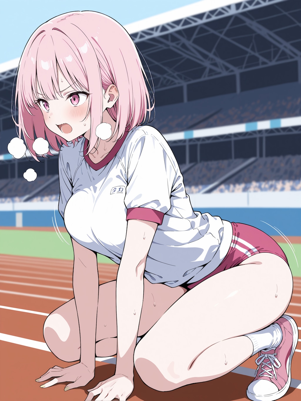 走り切った桃子ちゃん