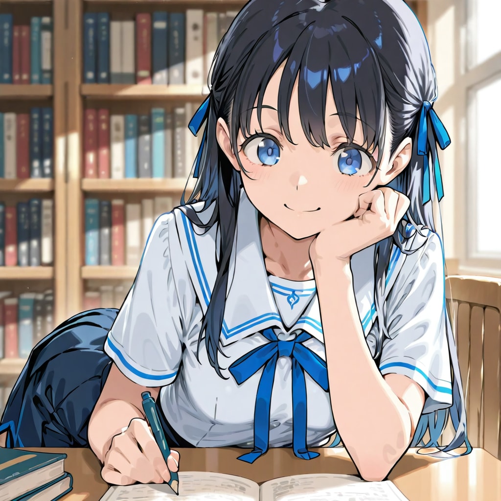 図書館の少女