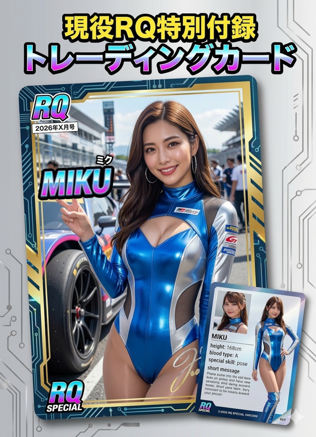 特別付録のトレーデングカード