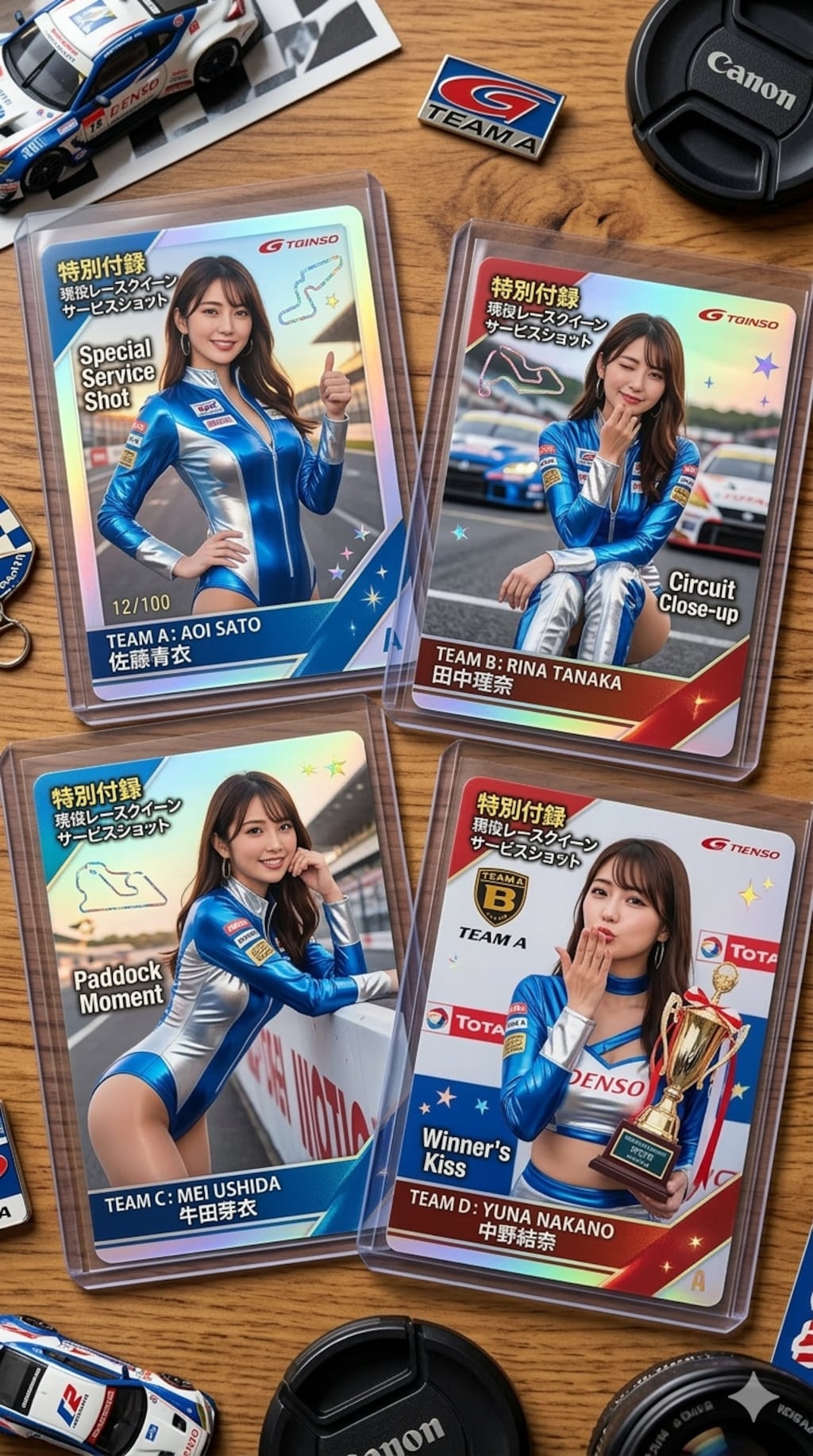 特別付録のトレーデングカード