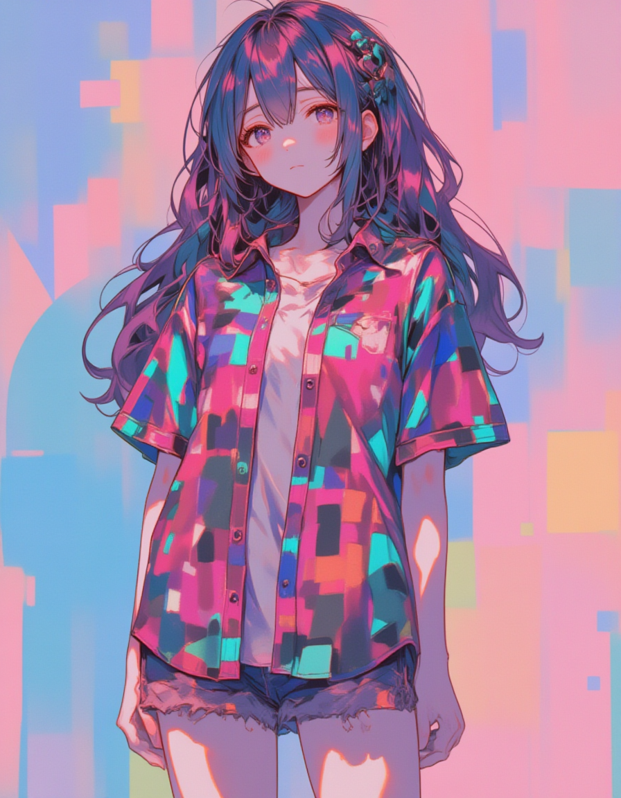 チェックの女_3