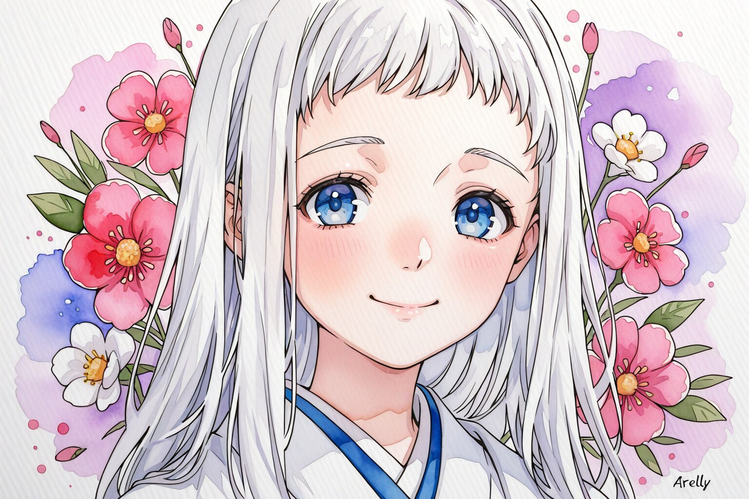 着物白ちゃん | の人気AIイラスト・グラビア