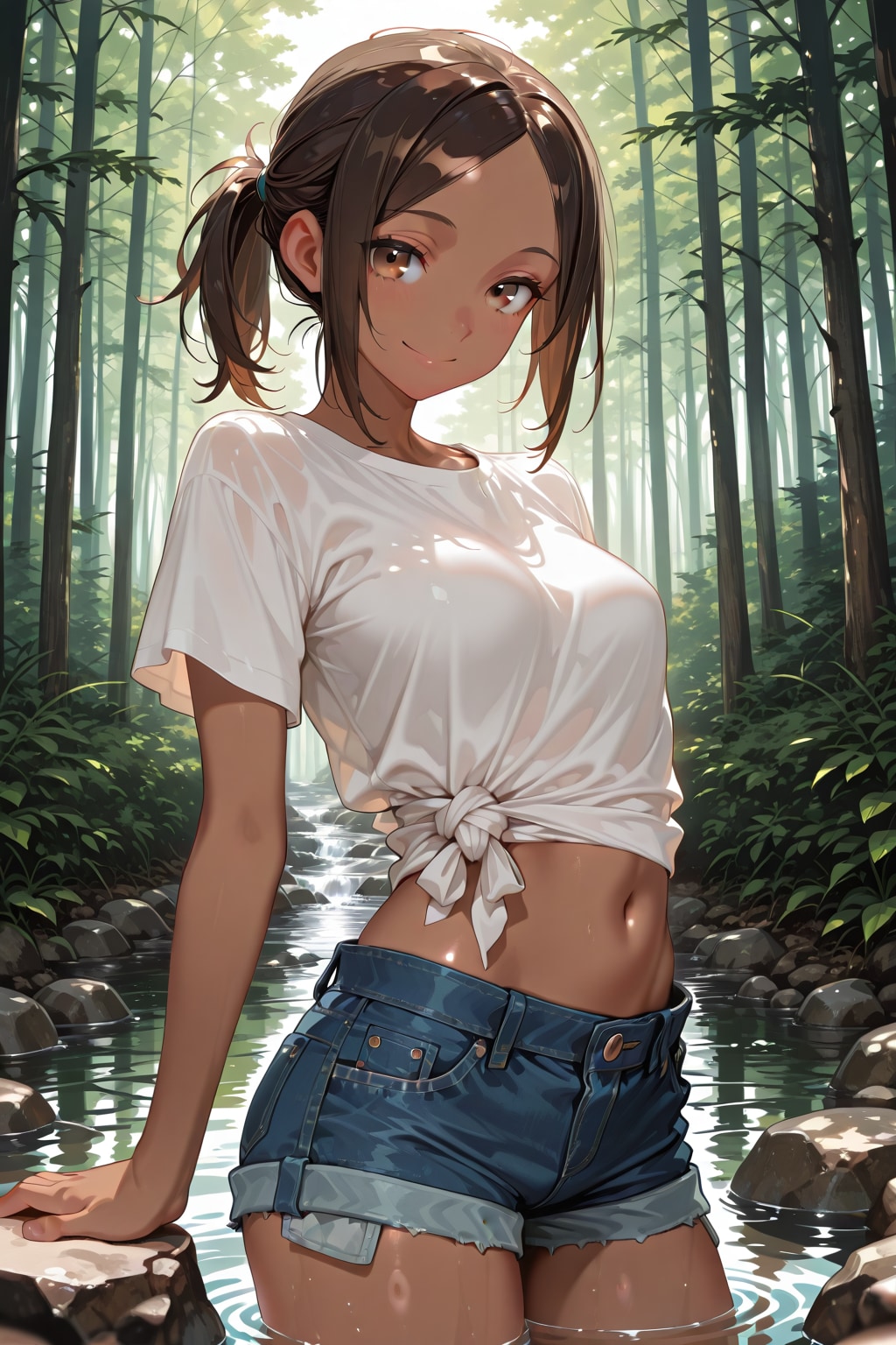 川遊び