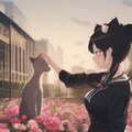 猫耳さん (制服版) 5枚目