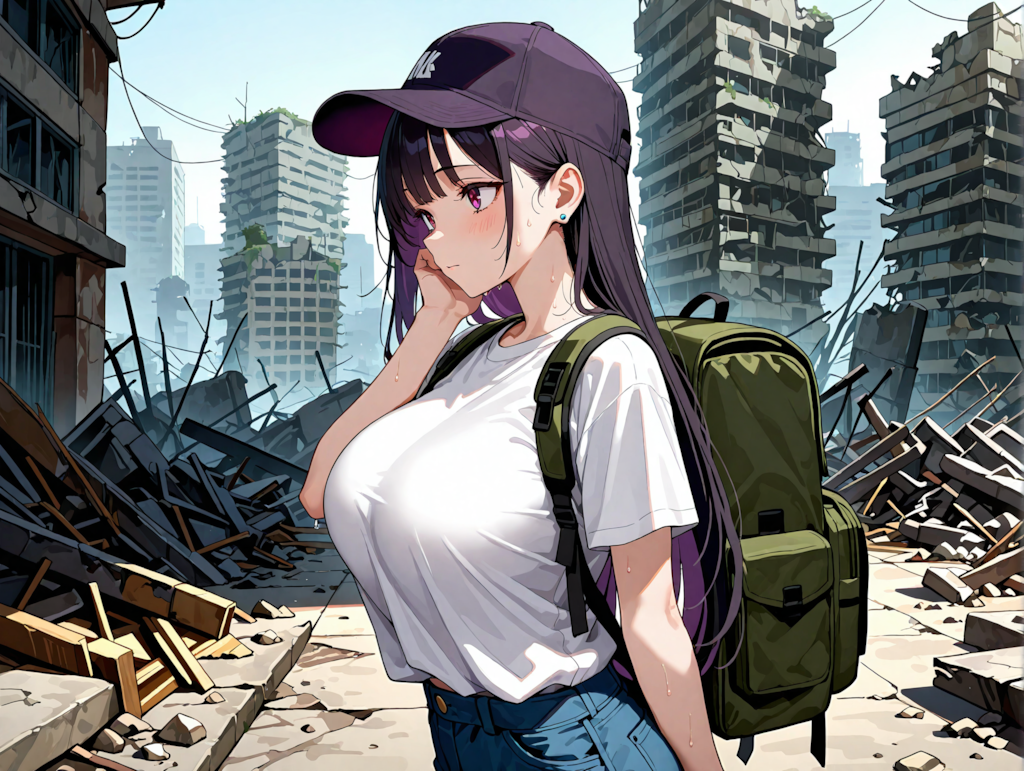 荒廃した街の探索