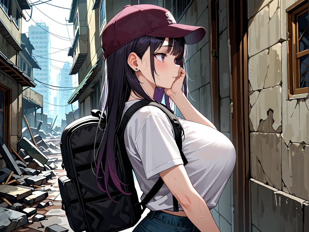 荒廃した街の探索