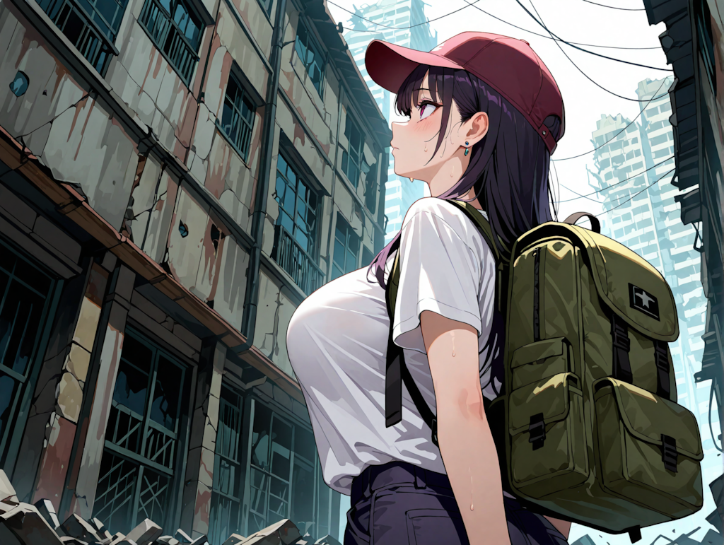 荒廃した街の探索