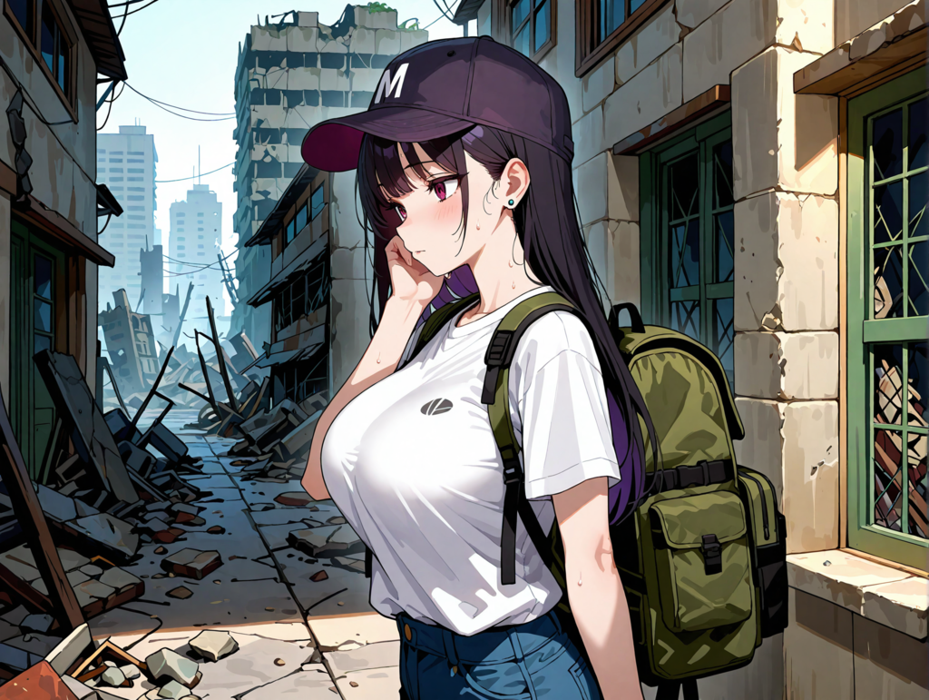 荒廃した街の探索