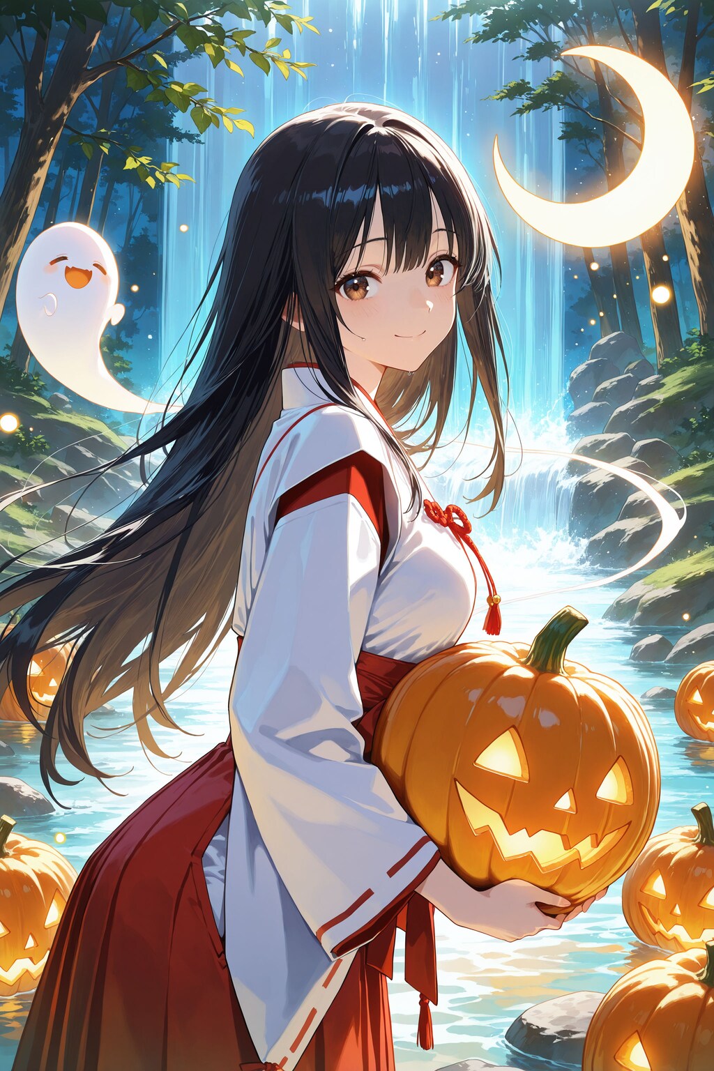 異世界神社の巫女さん（神楽さん）ハロウィン