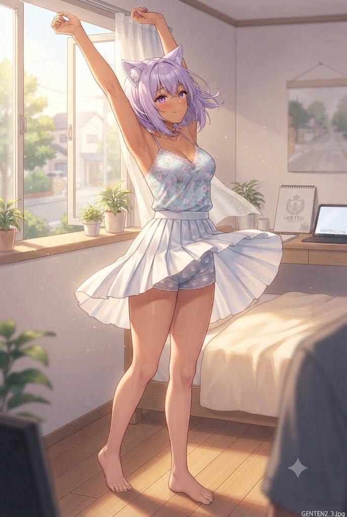 朝のパンチラのシス