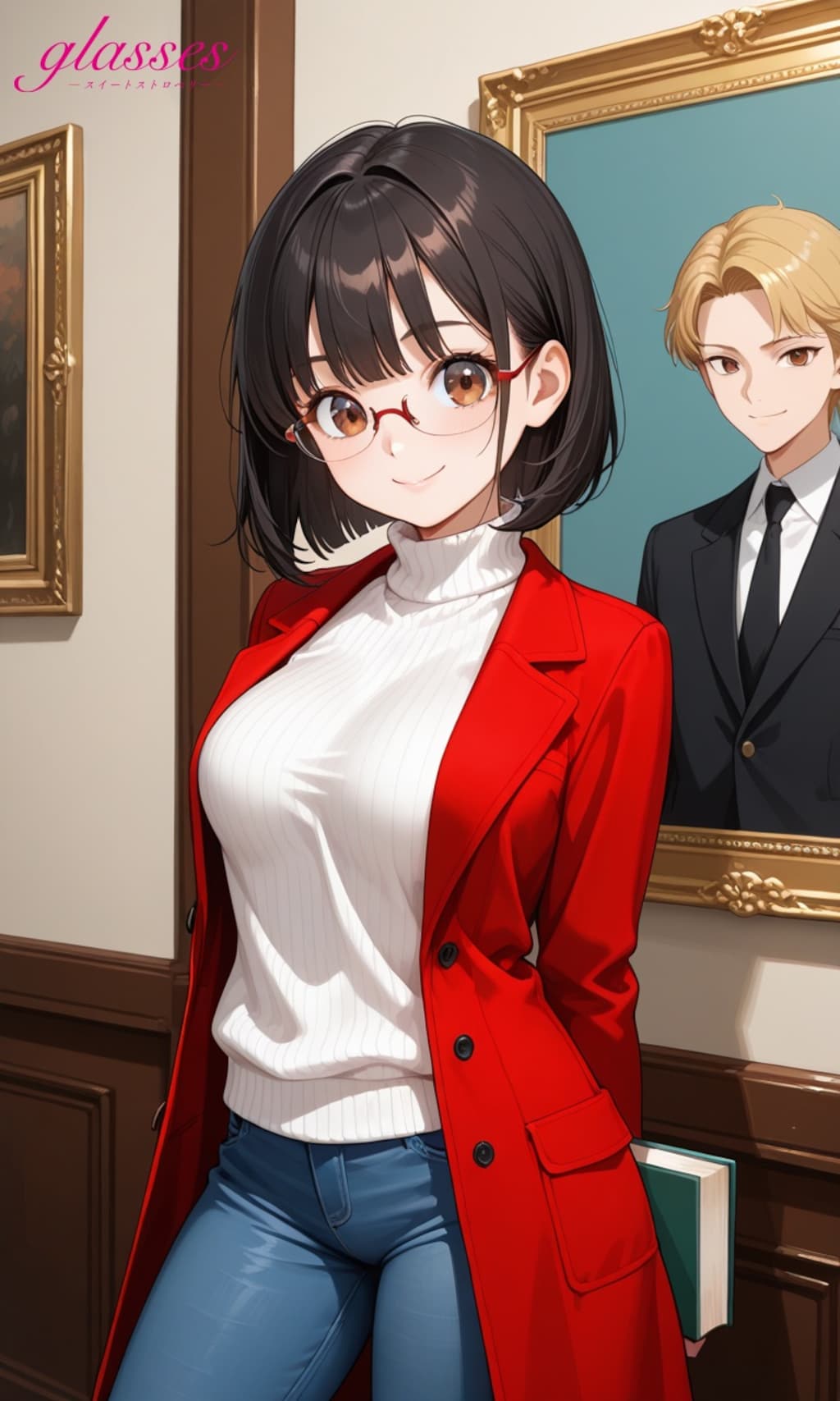 眼鏡っ子_「よんでますよ、アザゼルさん。」佐隈りん子