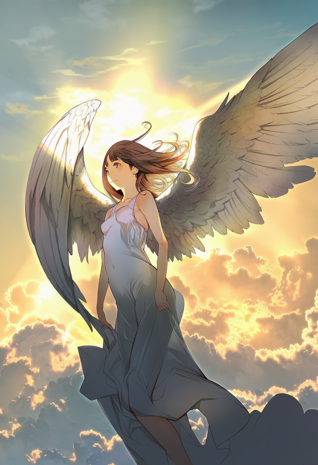 羽ばたく天使