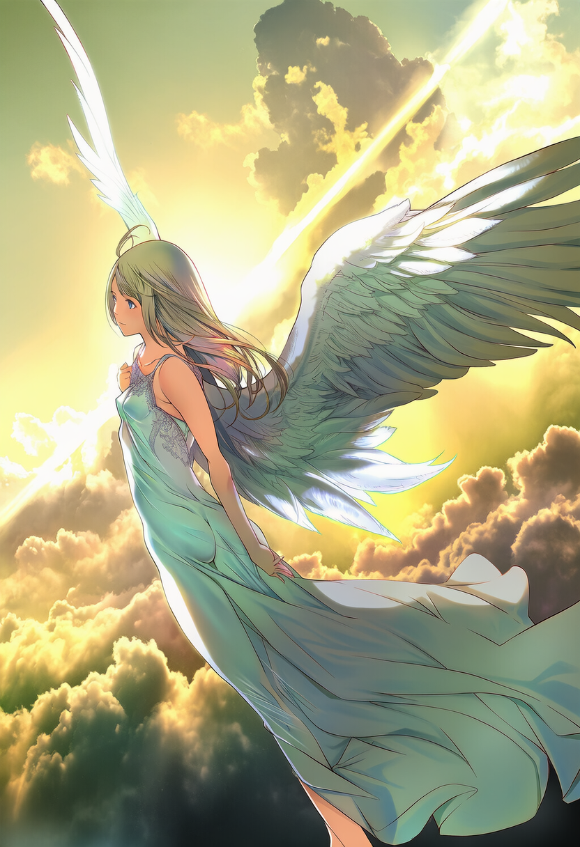 羽ばたく天使