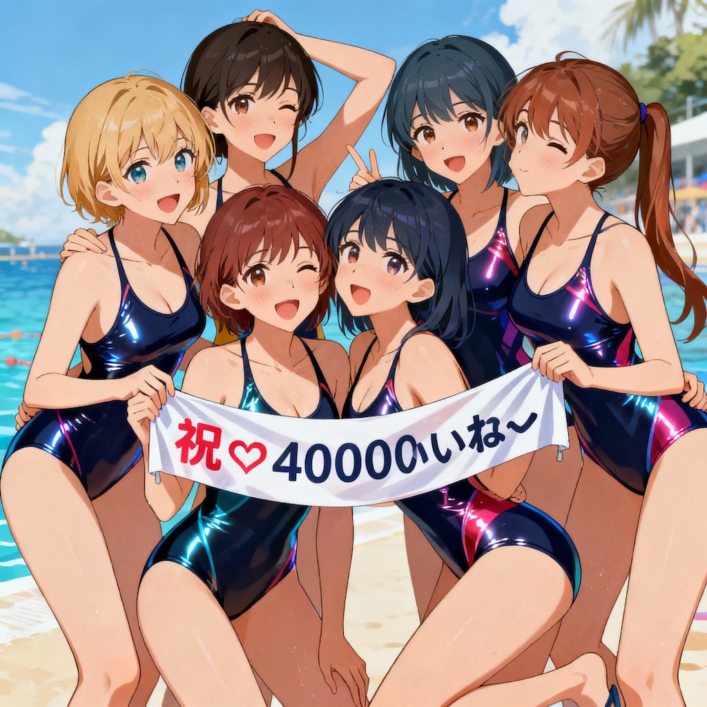 皆様のおかげで40000いいね♪達成できました😊♪・・（イラストは、ちょい文字化けですが😅💦）