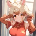ツクヨミノシンシチャイナドレス＋スク水騎乗位 6枚目