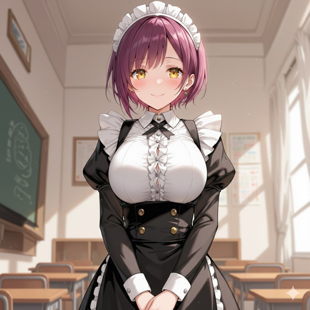 おはようございます（挨拶メイドの芽衣ちゃん）