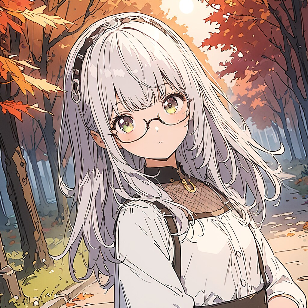 秋の道を歩く | の人気AIイラスト・グラビア