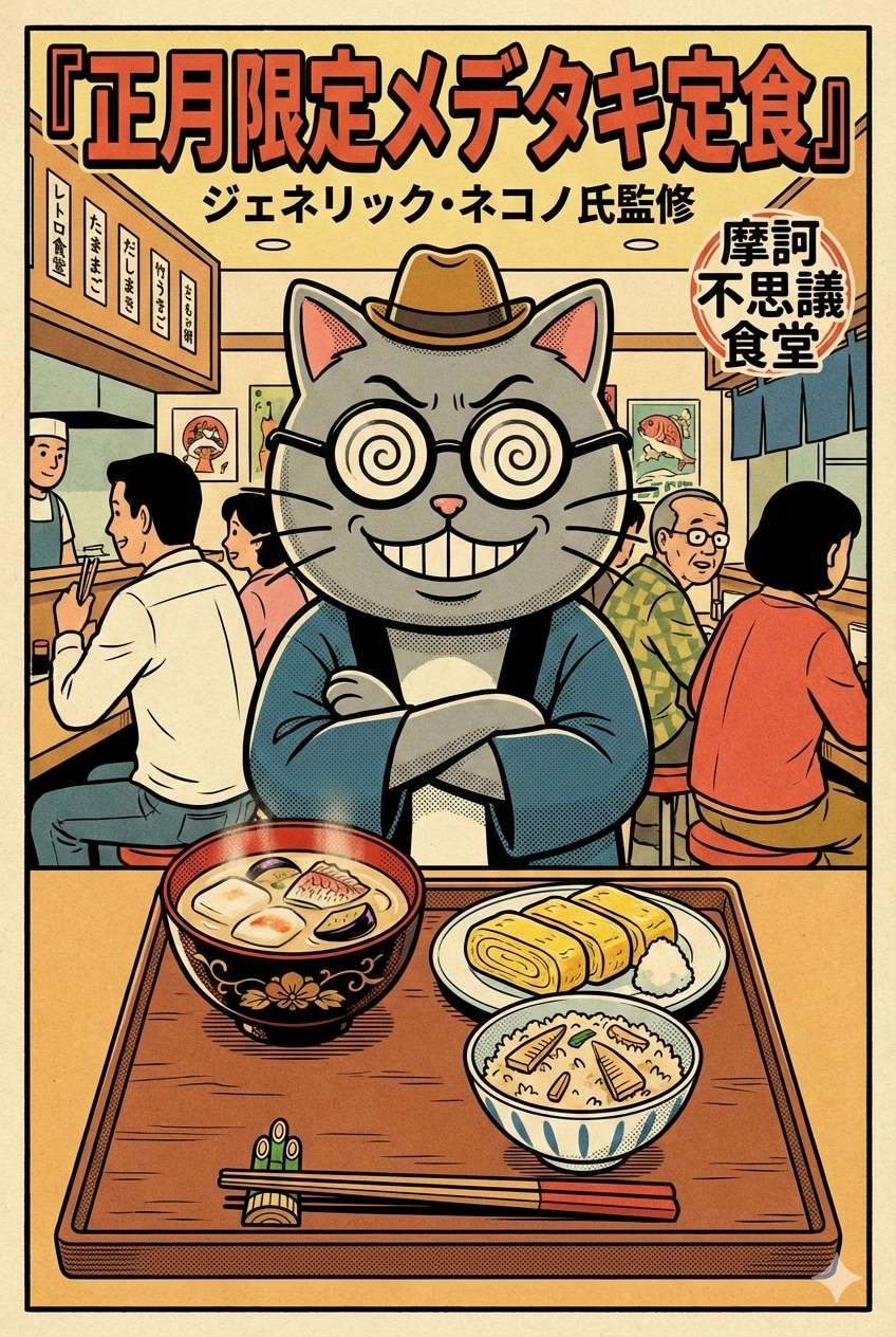 小説『正月限定メデタキ定食』【ニャンノ世界】 | の人気AIイラスト・グラビア