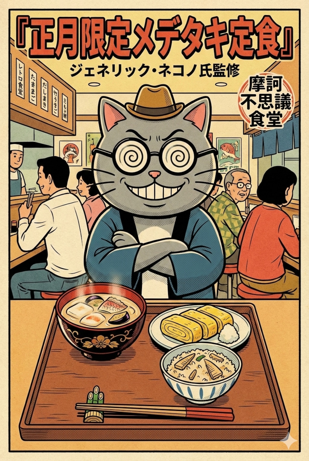 小説『正月限定メデタキ定食』【ニャンノ世界】