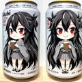 Dalleでリナちゃん柄ビール缶デザイン 2枚目