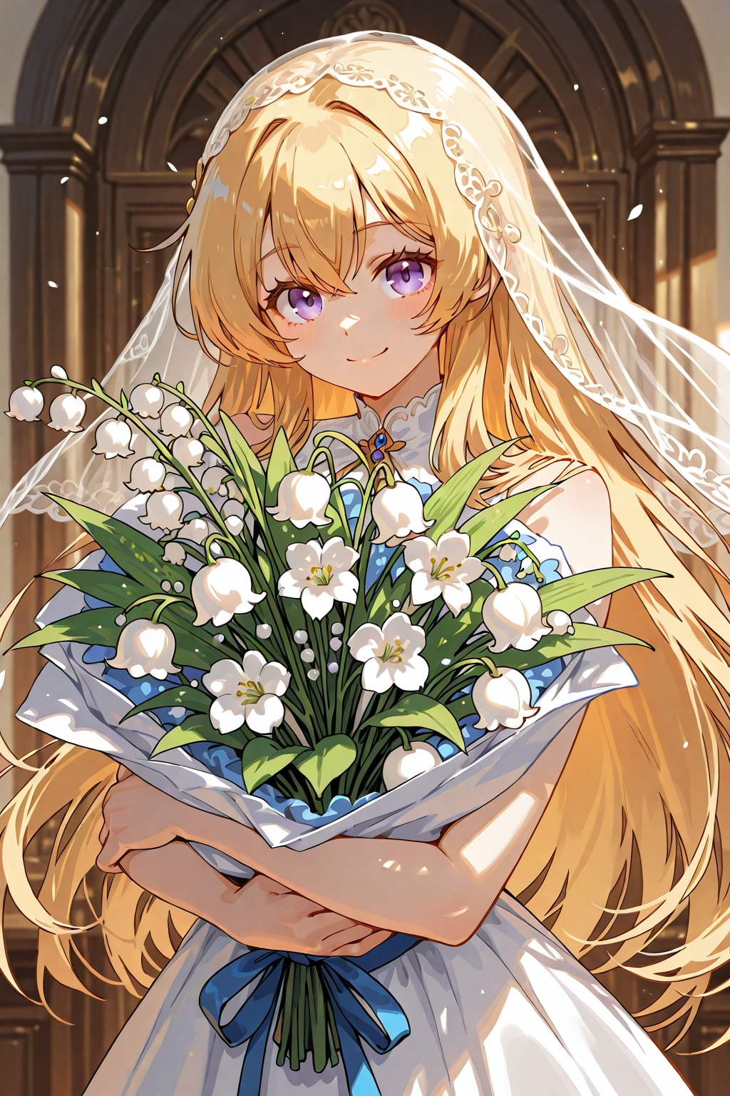 花束を持つ美少女 | の人気AIイラスト・グラビア