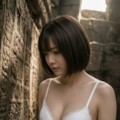 遺跡探索中の撮影会 (Cafe Marché かな) 5枚目
