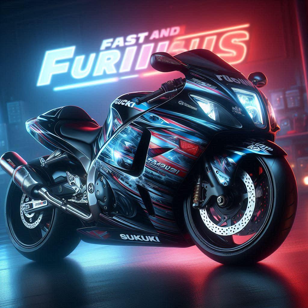 ワイルドスピードカラースズキ隼 | の人気AIイラスト・グラビア