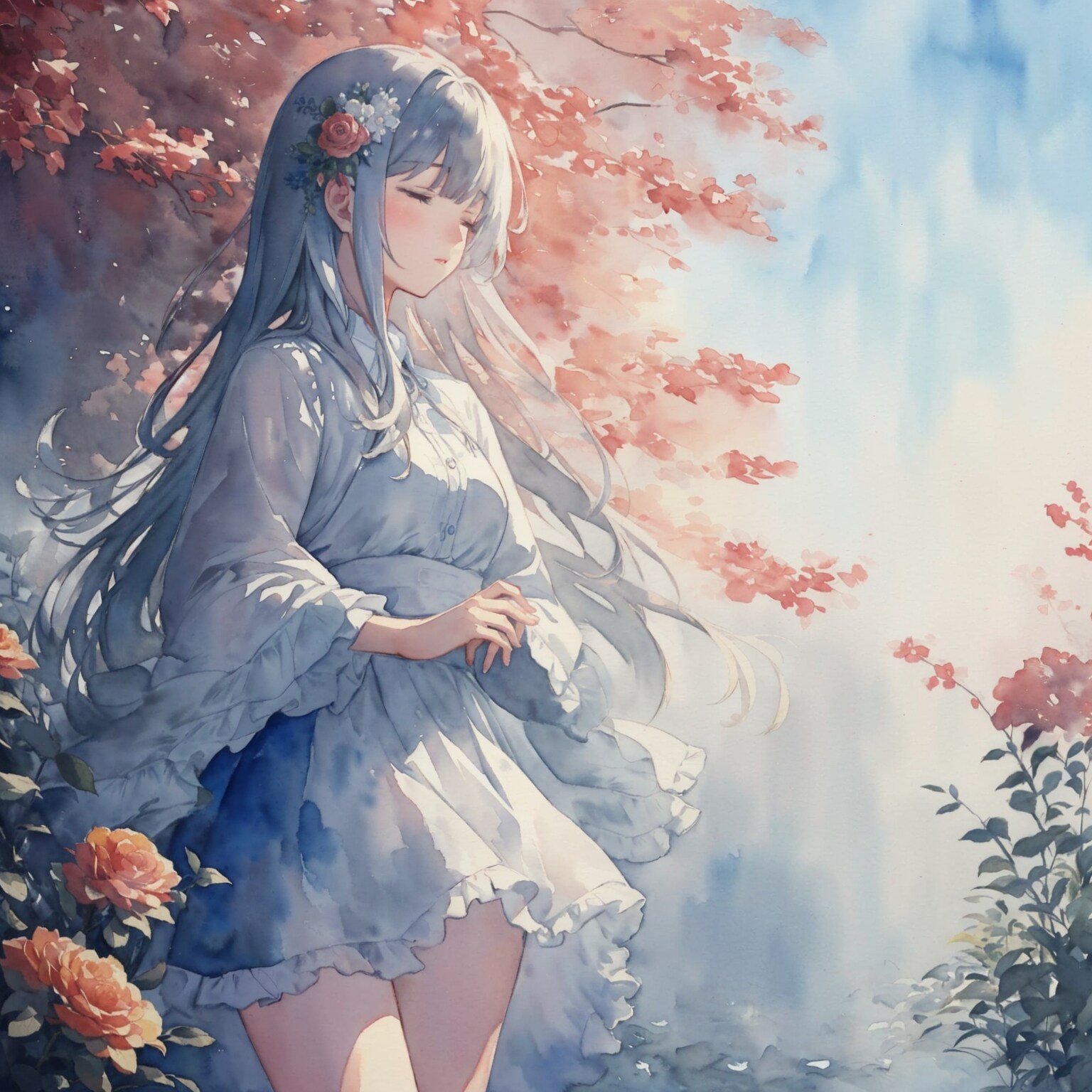 女の子🌺 | の人気AIイラスト・グラビア