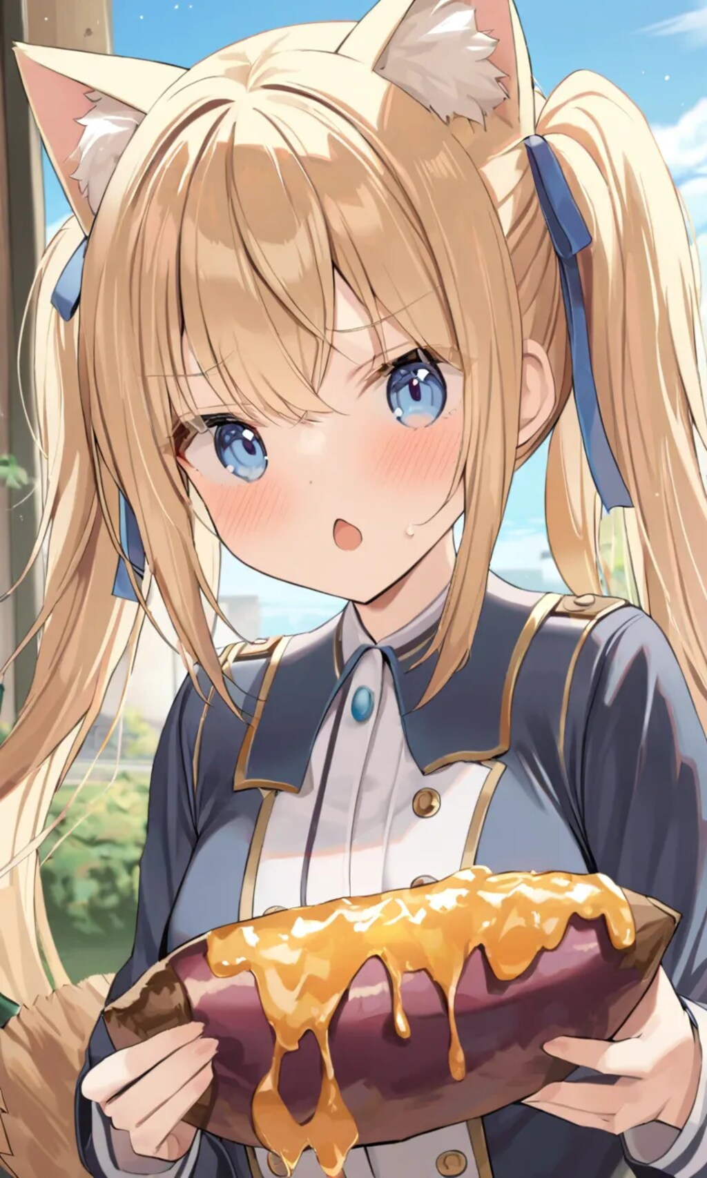 こるり「で、でかい。でかすぎる」まや「すげえ焼き芋だ」