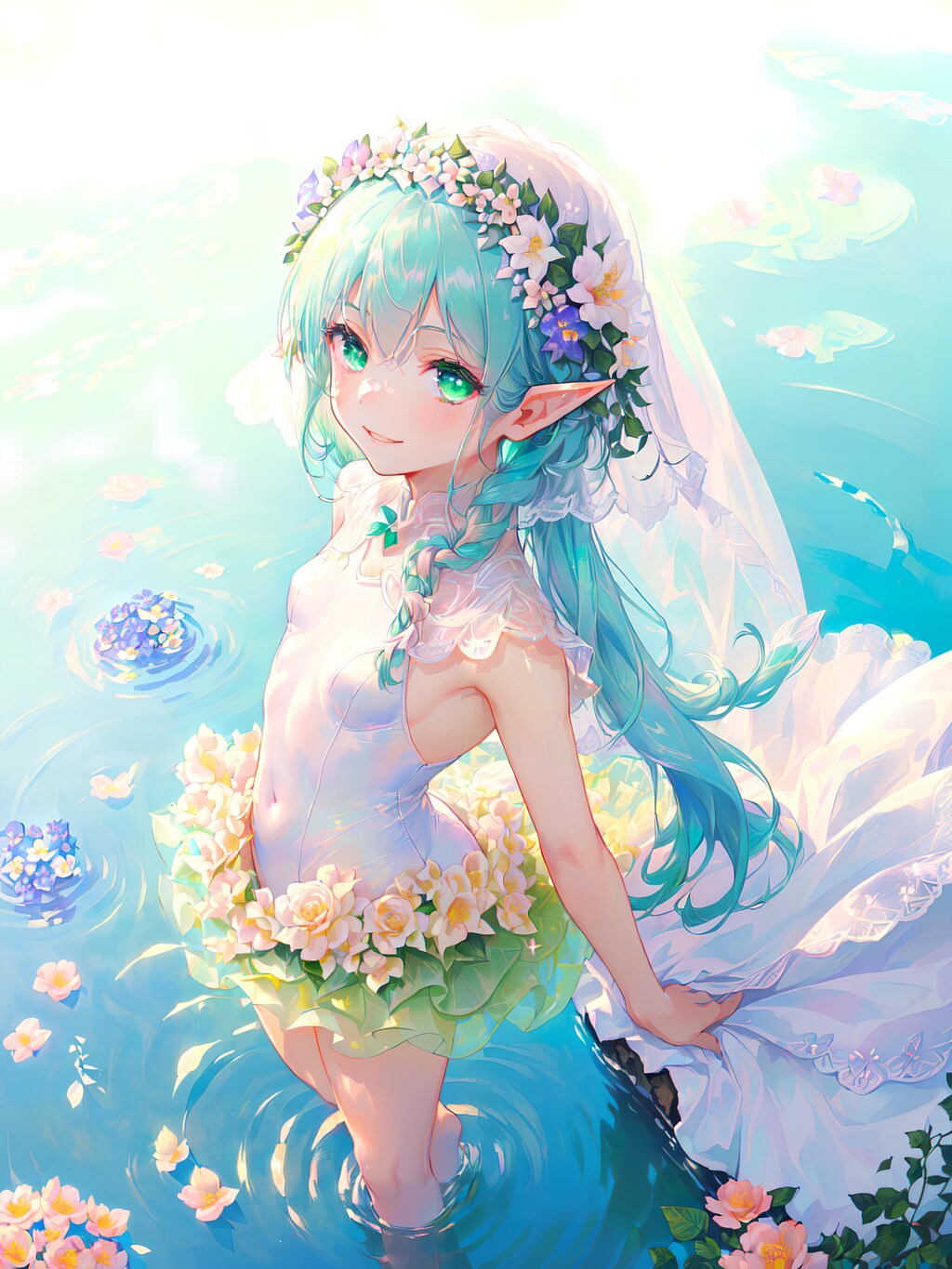 【木曜】エルフたん花冠＆俯瞰