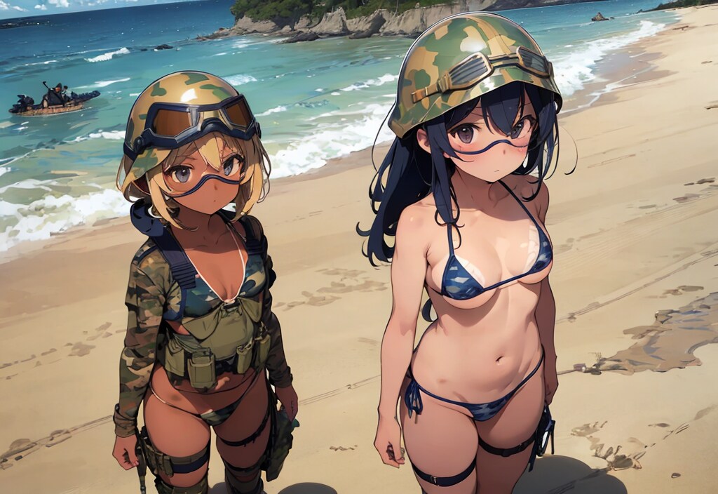夏季砂浜用軍服