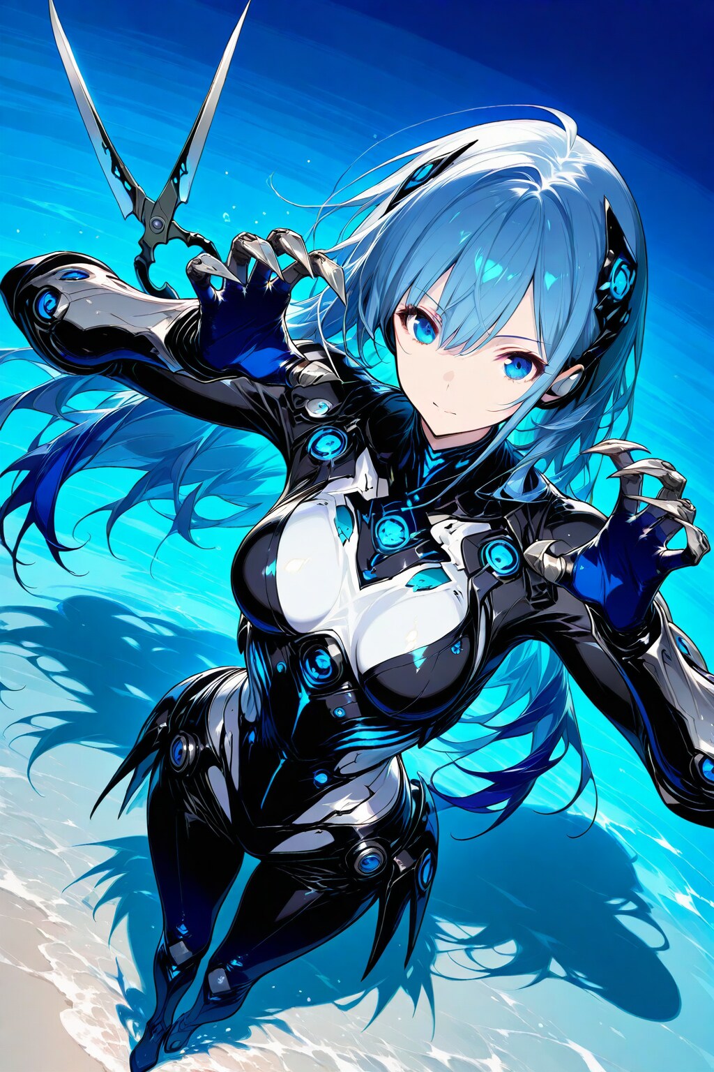 ちちぷい生成メカ娘　ハサミ女 | の人気AIイラスト・グラビア