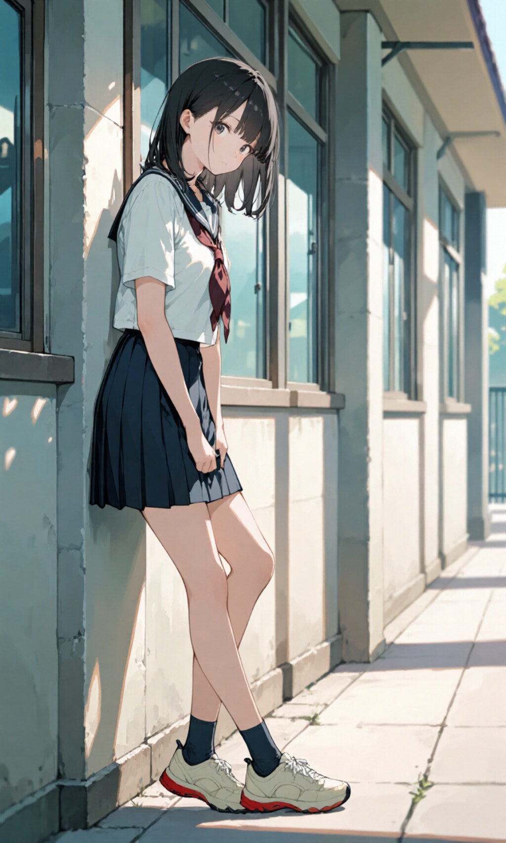 夏服の女子高生ちゃん