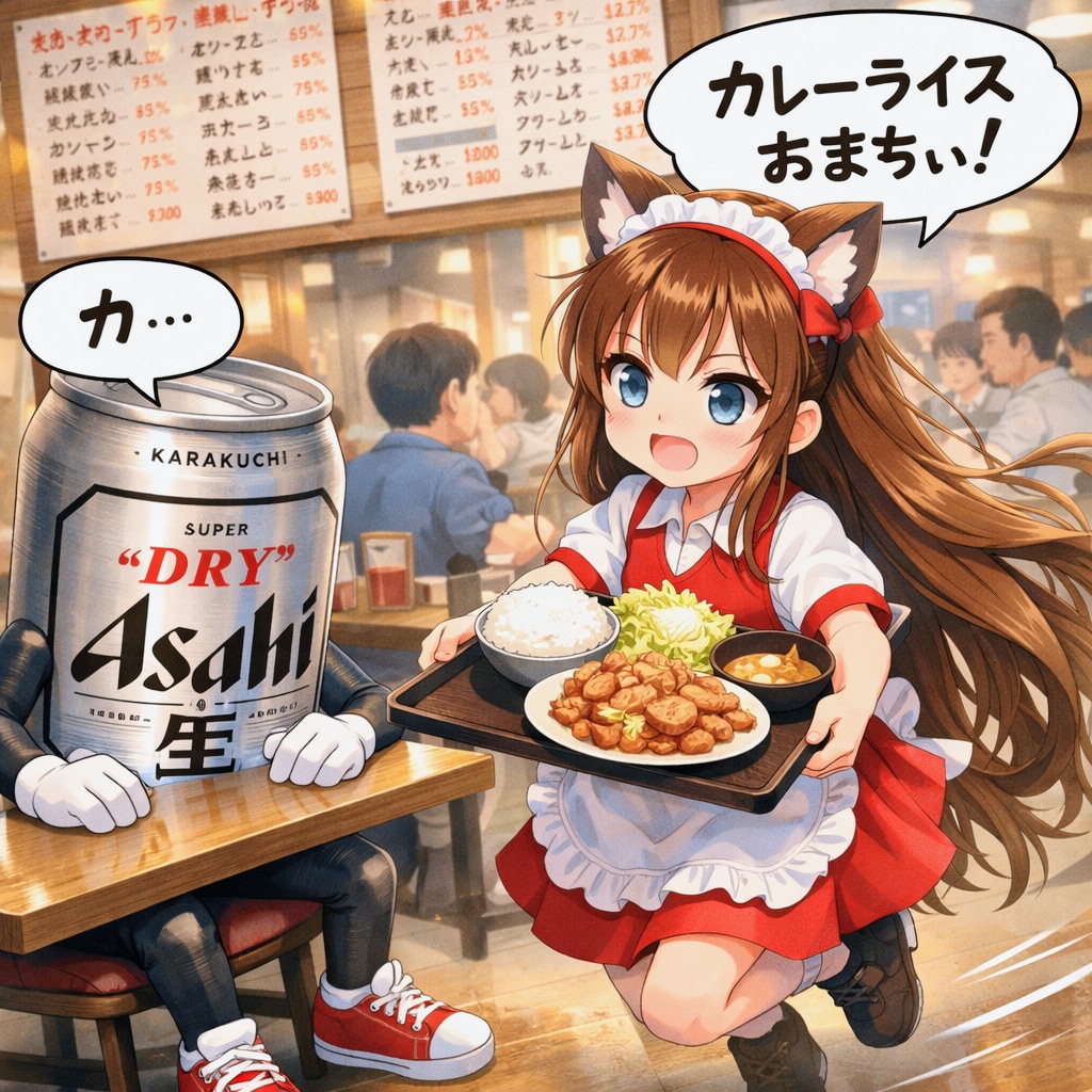 最速で料理を提供する小さな女の子