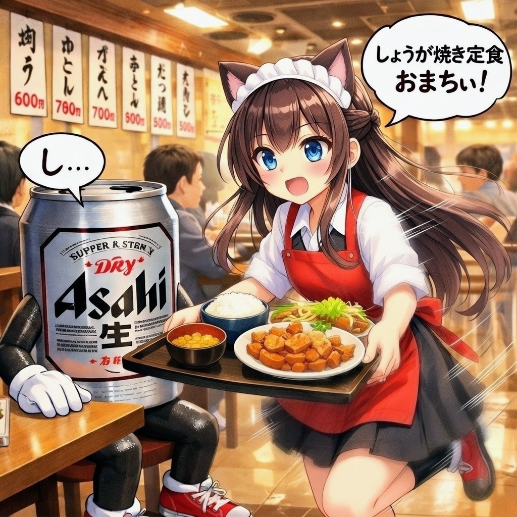 最速で料理を提供する小さな女の子