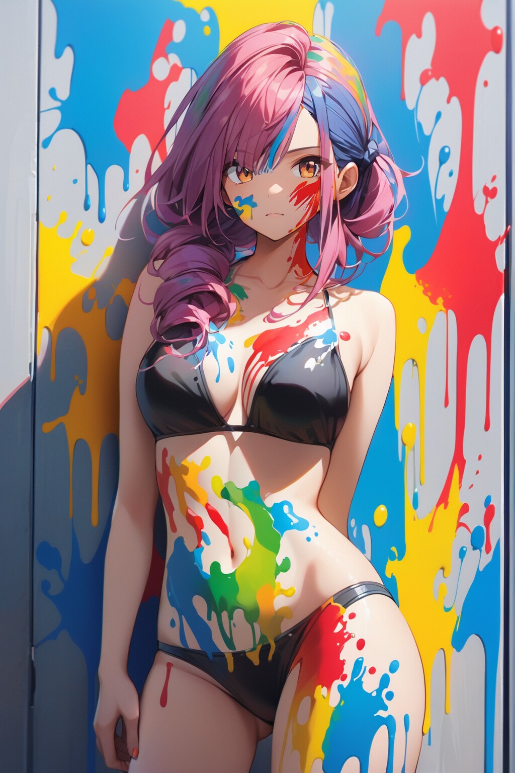 水着とボディペイント