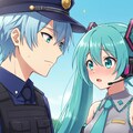 警察官と初音ミク 4枚目