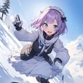 我が家のメイドさん/Becoming wind on a snowy mountain！ 2枚目