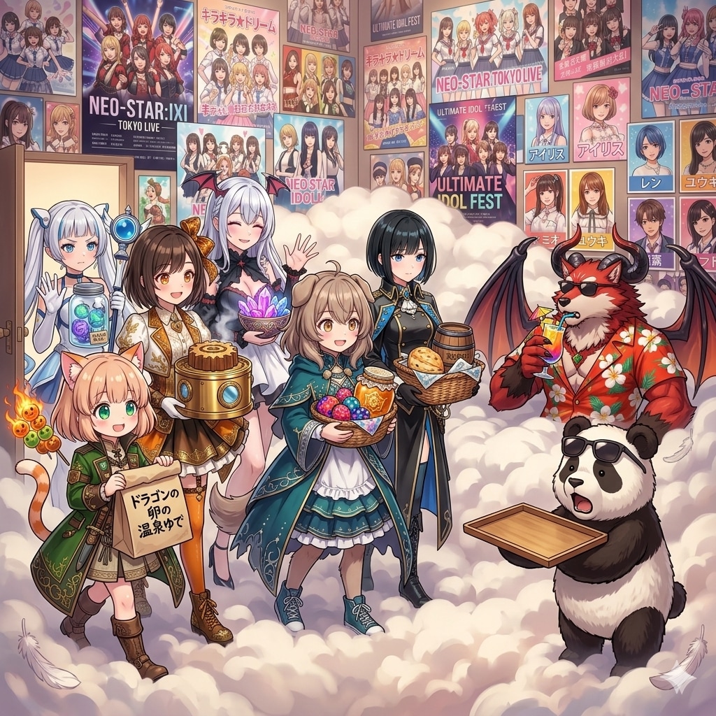 【リレー】エメウルゴスさんの隠れ家に押し掛ける女の子たち