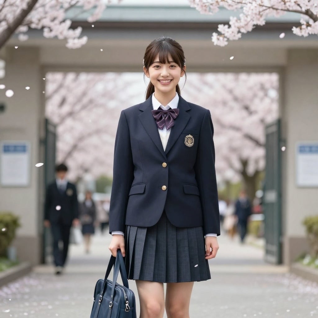 娘の高校入学式
