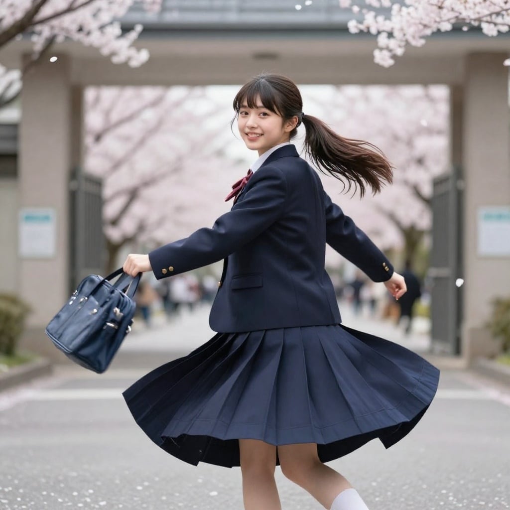 娘の高校入学式