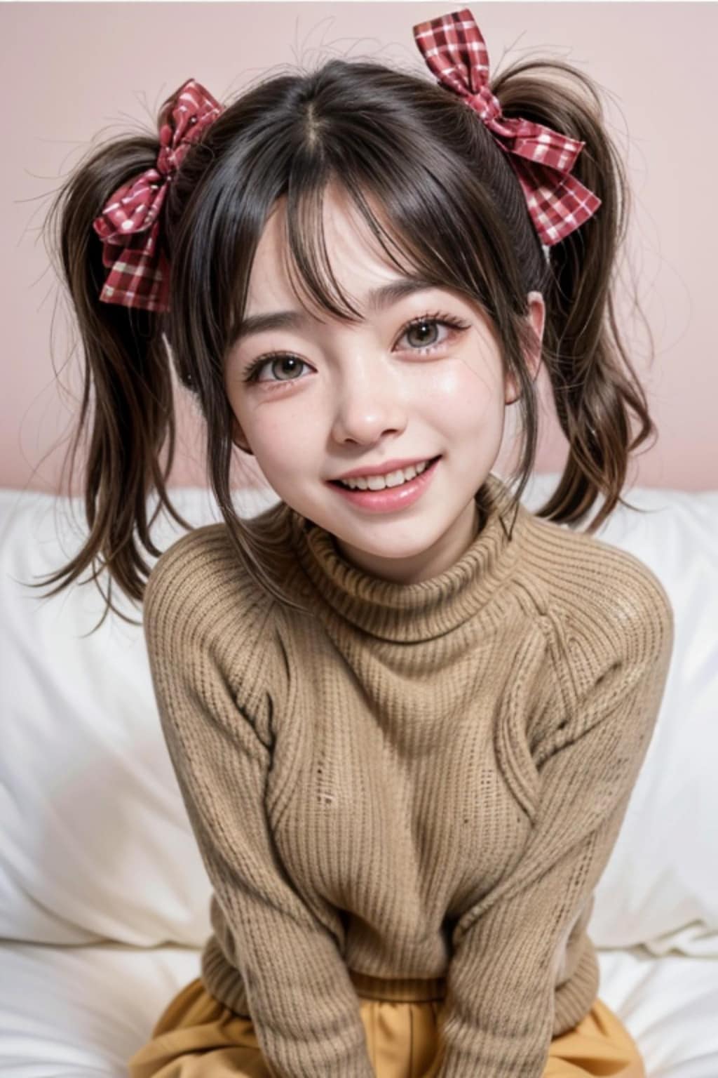 黒髪ツインテールの人