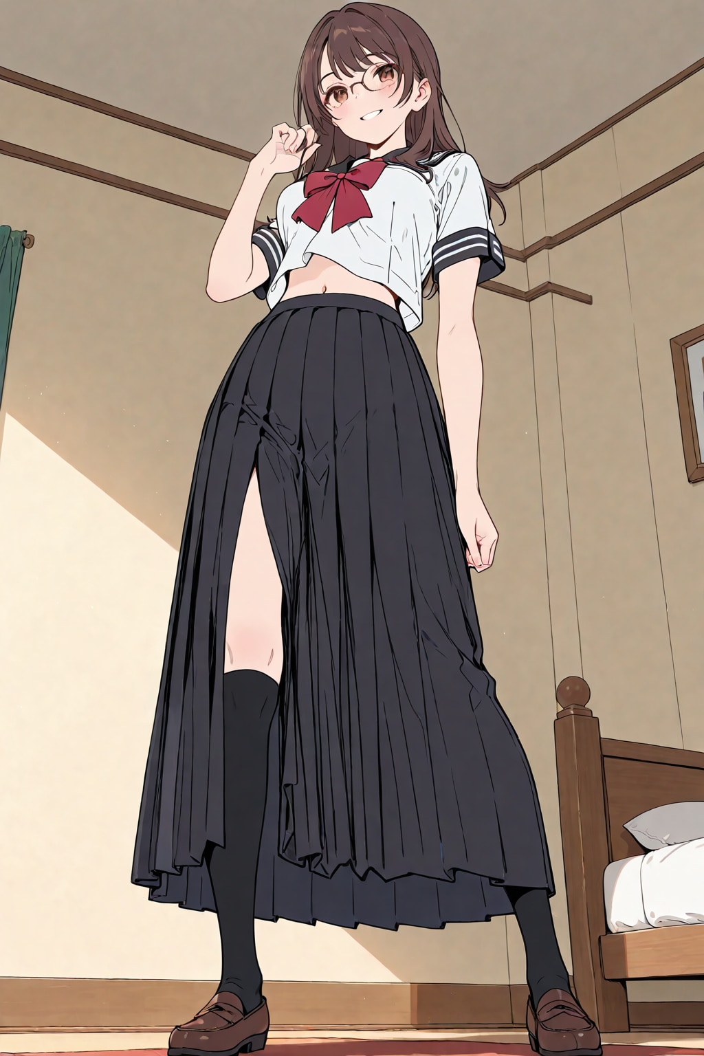 Flat colour Senpai-chan
