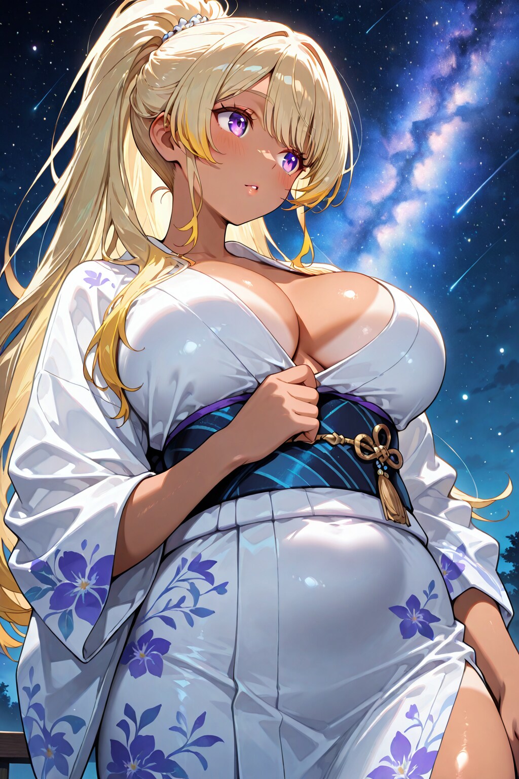 金と夜空①