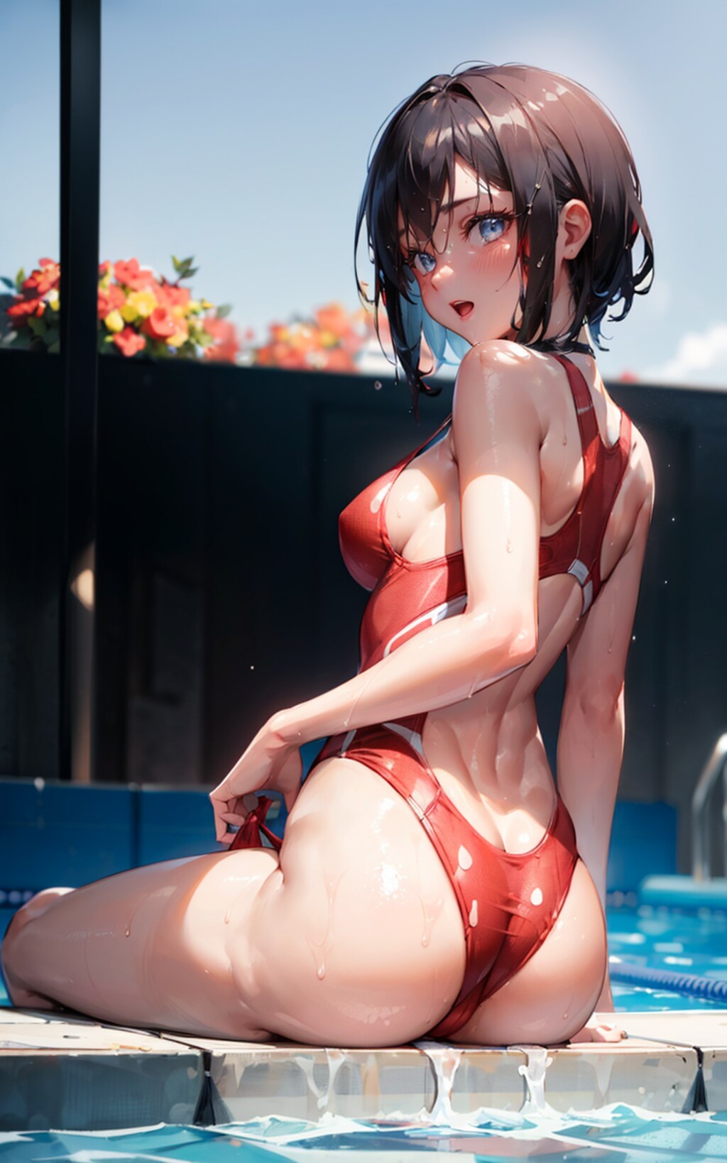 競泳水着少女2