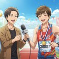 完走した感想のインタビューをする司会者と答えるランナー 4枚目