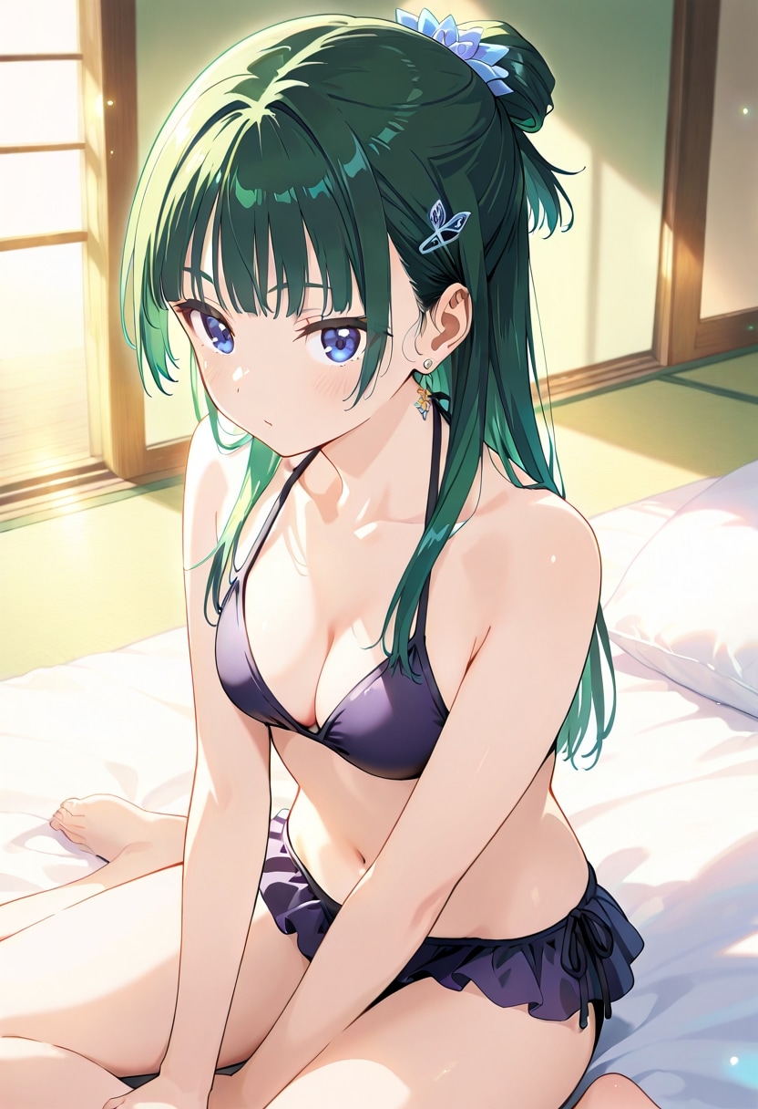 緑髪娘（猫猫風）