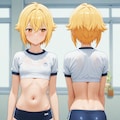 ブルマ＆体操服カタログ紺＆橙（黄） 2枚目