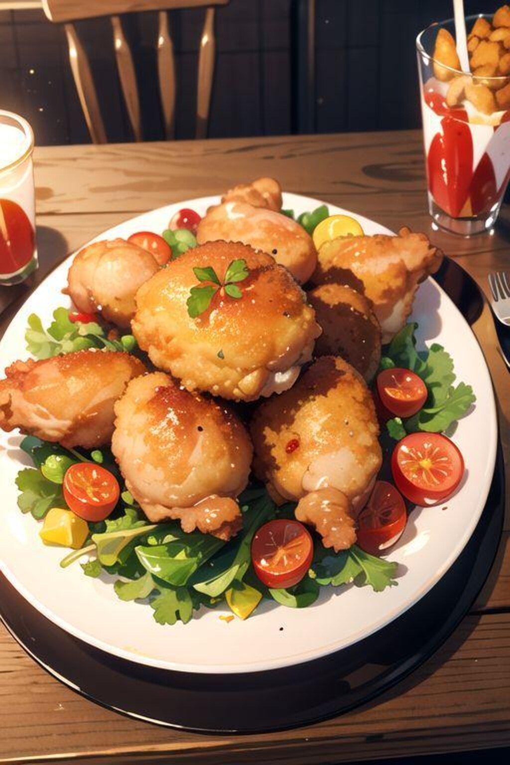 鳳凰の唐揚げ　5枚